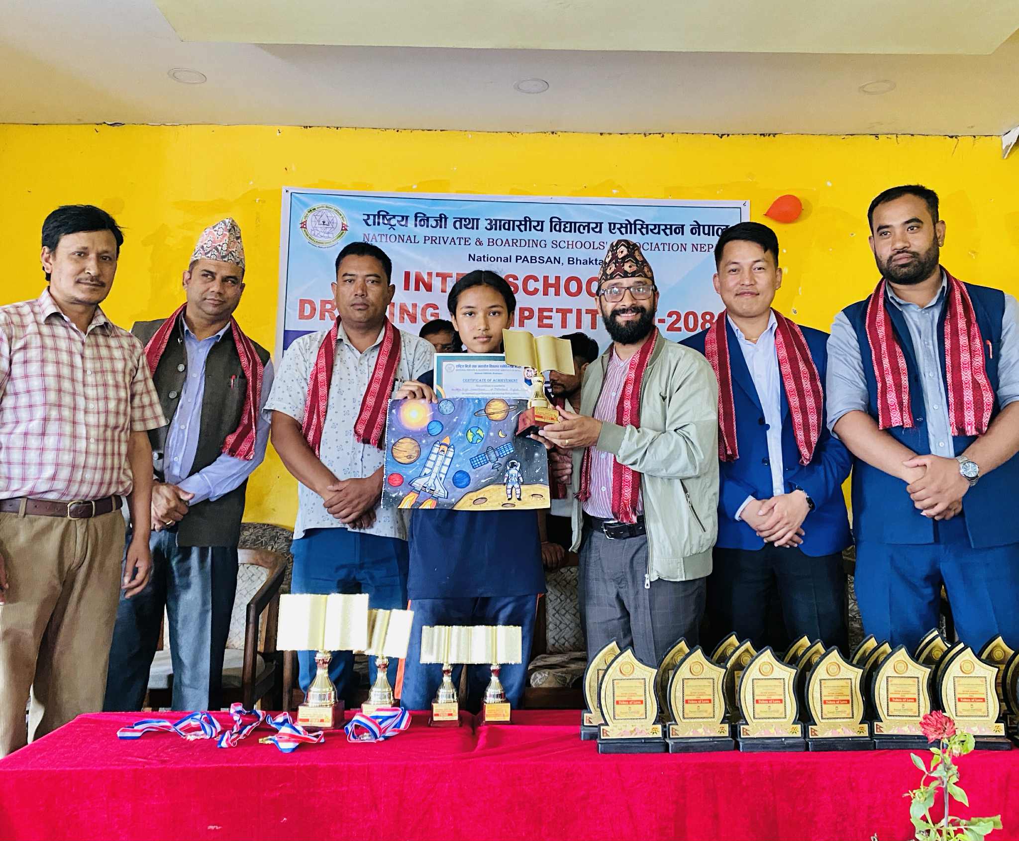 नेसनल प्याव्सनको चित्रकला प्रतियोगिता प्रसादी पाठशालाको आयोजनामा सम्पन्न