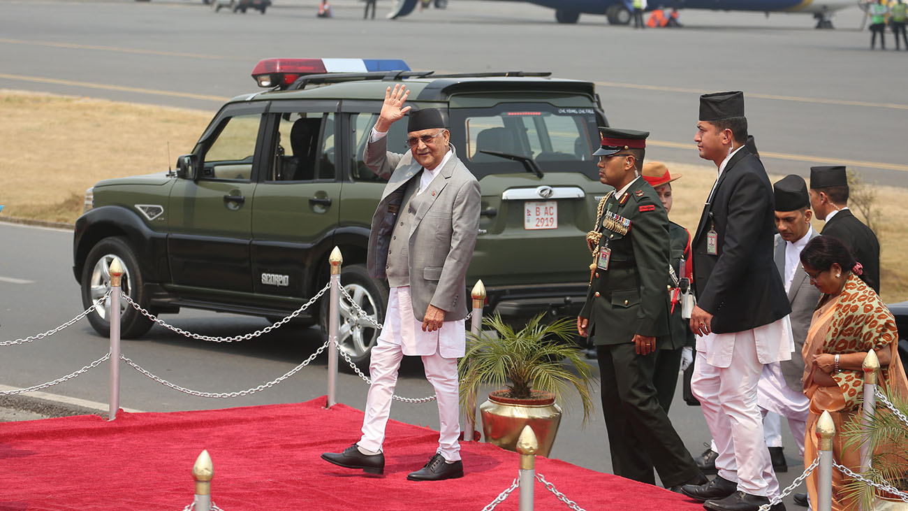 प्रधानमन्त्री ओली स्पेन जाँदै